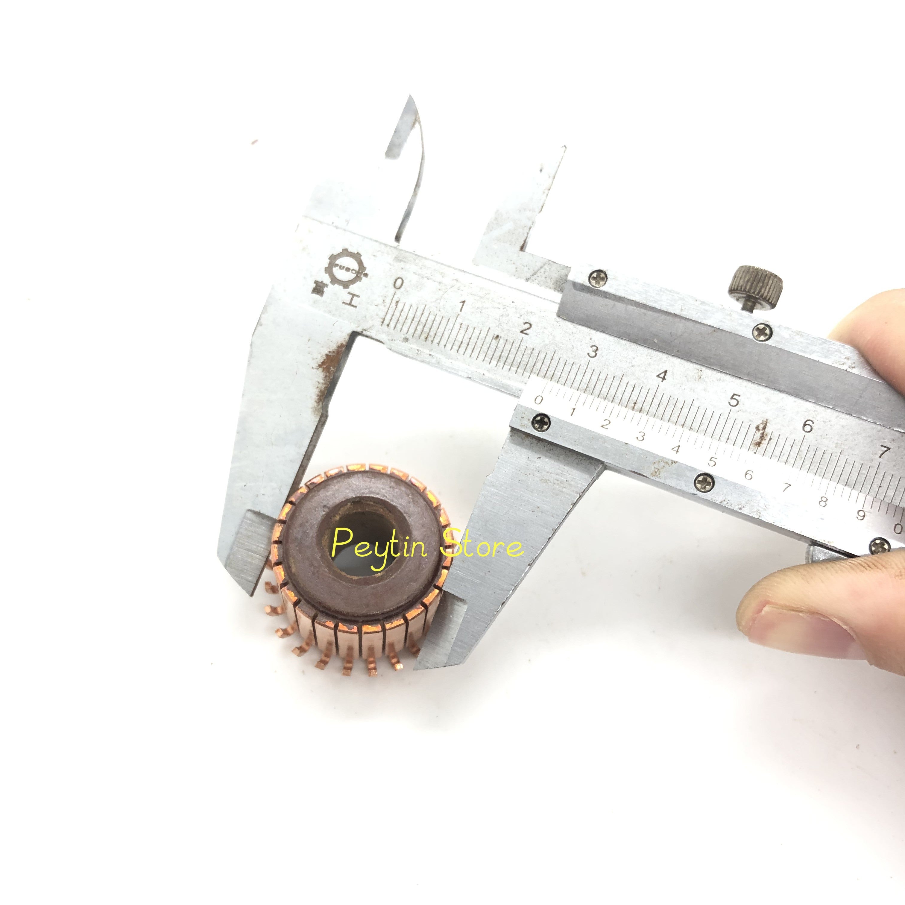 10Pcs 10x15x25.5mm 24P Hook Type Copper Bars Electric Motor Commutator